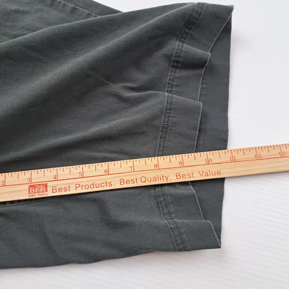 Crazy Shirts Shorts Womens 14 Gray Chino Twill Stretch 9